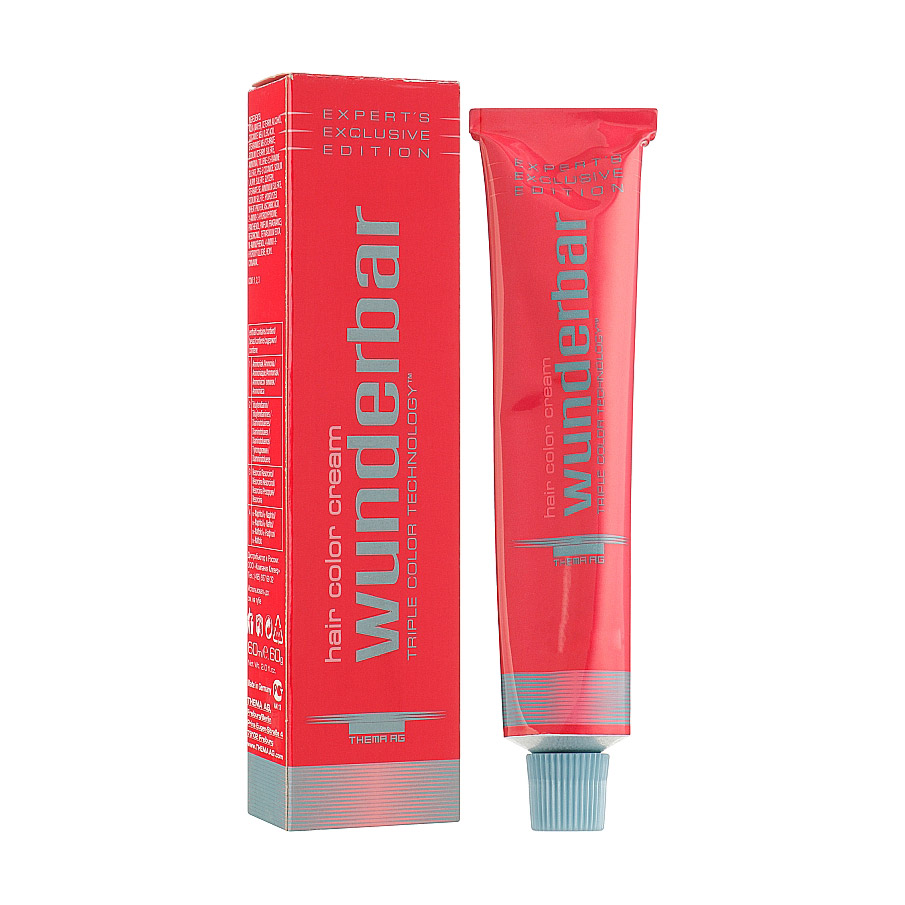 Перманентна крем-фарба для волосся Wunderbar Hair Color Cream 2/0 Black, 60 мл